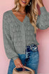 gray crochet cardigan