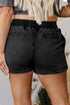 black denim shorts women