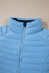 Myosotis Solid Color Quilted Zip-up Puffer Jacket