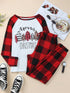fiery-red-plaid-merry-christmas-graphic-loungewear-set