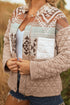 aztec quilted jacket