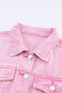 pink-acid-wash-button-flap-pocket-denim-jacket