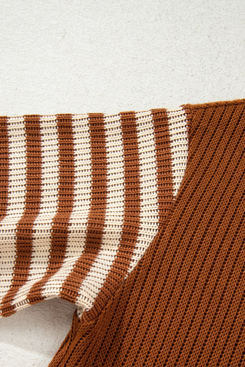 Brown Stripe top