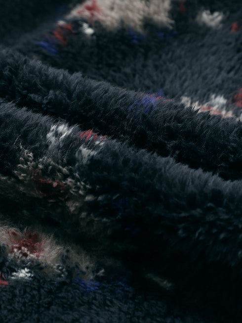 black-aztec-pattern-zipper-collared-sherpa-jacket