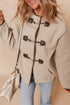 Apricot Toggle Button Teddy Coat