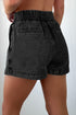 black denim shorts women