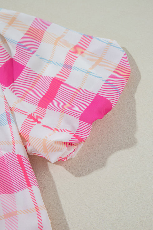 rose-red-puff-sleeve-contrast-ric-rac-shirt-dress