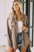khaki-oversize-textured-knit-button-front-shacket