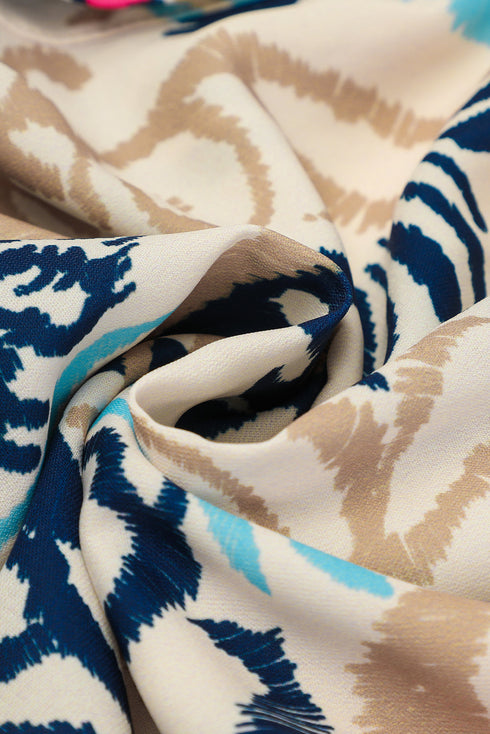 floral-print-fringed-v-neck-mini-dress