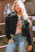 black-sequin-sleeve-pocketed-raw-hem-denim-jacket