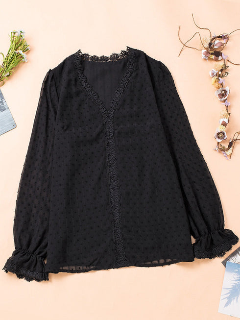 womens-blouses-commuter-long-sleeve-lace-splice-blouse