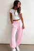 light pink jogger pants