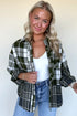 plaid print shacket
