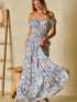 womens-dresses-printed-v-neck-off-shoulder-short-sleeve-dress