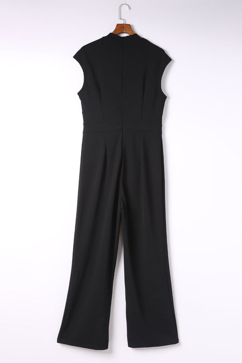 jumpsuits-for-women-summer-dressy-sequin-solid-color-v-neck-formal-wedding-party-straight-regular-fit-long-sleeve-black-s-m-l-spring-fall
