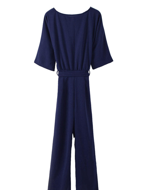 solid-high-necked-long-sleeved-casual-jumpsuit