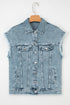 frayed denim vest