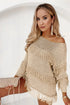 khaki-boho-tasseled-knitted-sweater