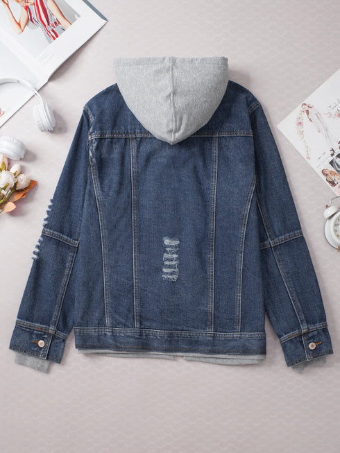 dark-blue-fake-two-piece-hooded-zip-up-denim-jacket