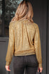 gold metallic blouse