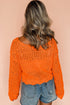 open crochet sweater