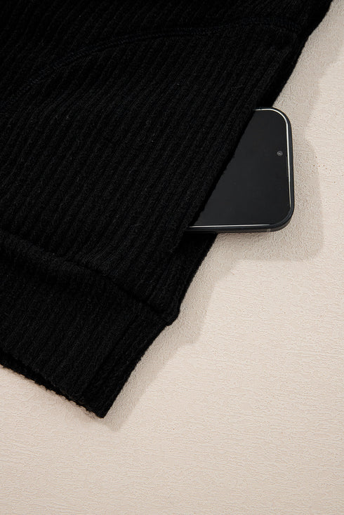 black 2pcs skirt set