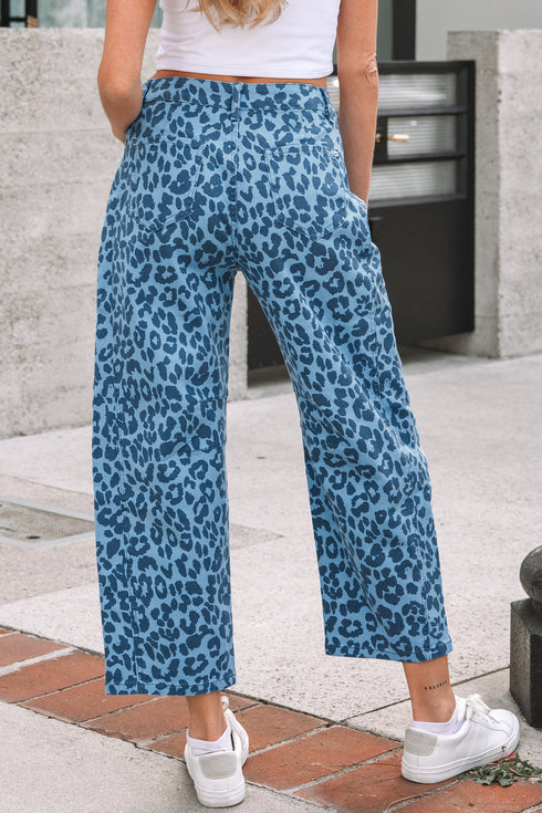 leopard print jeans womens
