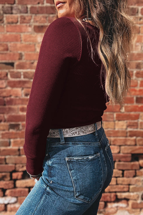 long sleeve cropped top