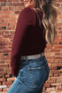 long sleeve cropped top