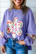 floral patched sweatshirt