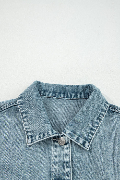 frayed denim vest