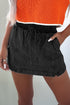 black denim shorts women
