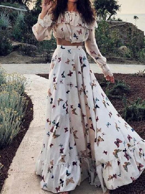 womens-sets-two-piece-butterfly-print-crop-top-bohemian-skirt