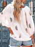 casual-feather-print-off-shoulder-strap-blouse