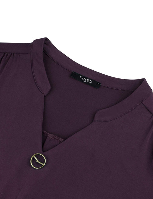 womens-blouses-v-neck-mid-sleeve-casual-loose-blouse