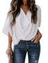 casual-v-neck-pleated-chiffon-shirt