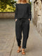 womens-sets-solid-long-sleeve-top-belted-pocket-trousers-two-piece-suit