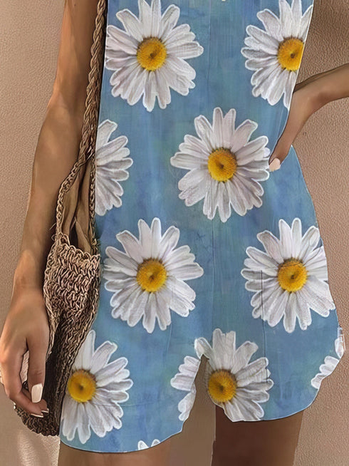floral-print-sleeveless-belted-casual-jumpsuit