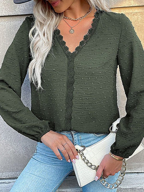 womens-blouses-commuter-long-sleeve-lace-splice-blouse