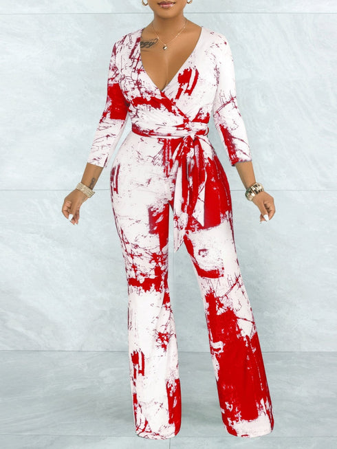 womens-jumpsuits-tie-dye-v-neck-long-sleeve-belt-wide-leg-jumpsuit