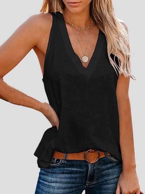 womens-tank-tops-solid-v-neck-comfort-sleeveless-tank-top