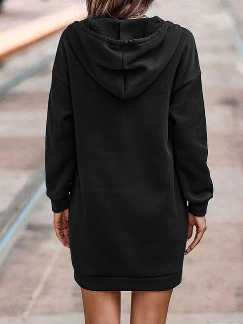 womens-dresses-solid-knitted-hooded-sweatshirt-mini-dress