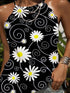 loose-round-neck-daisy-print-tank-tops