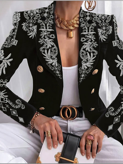 womens-blazers-lapel-double-breasted-printed-long-sleeve-blazer