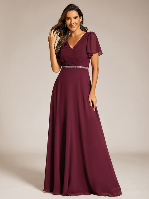 elegant-midi-length-ruffles-sleeves-chiffon-dresses-empire-waist-evening-dresses-with-belt-ee11981