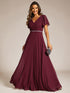 elegant-midi-length-ruffles-sleeves-chiffon-dresses-empire-waist-evening-dresses-with-belt-ee11981