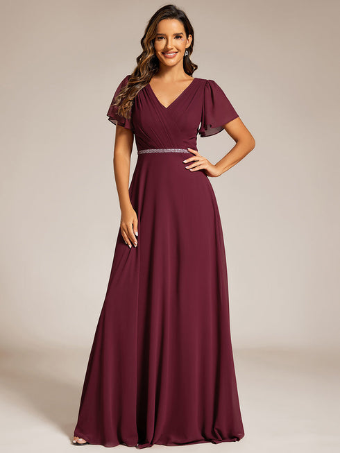 elegant-midi-length-ruffles-sleeves-chiffon-dresses-empire-waist-evening-dresses-with-belt-ee11981