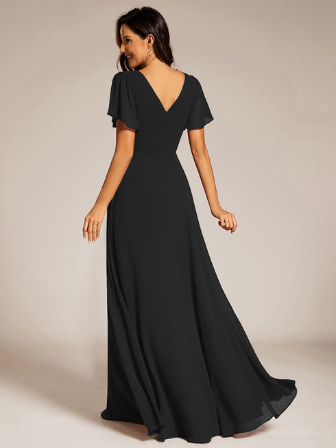 elegant-midi-length-ruffles-sleeves-chiffon-dresses-empire-waist-evening-dresses-with-belt-ee11981