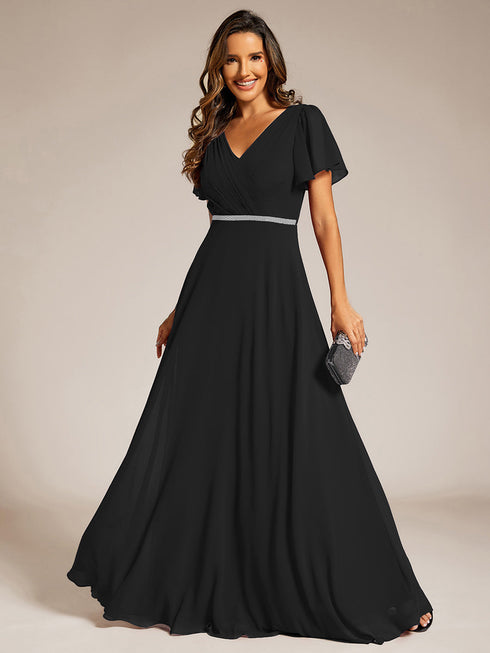 elegant-midi-length-ruffles-sleeves-chiffon-dresses-empire-waist-evening-dresses-with-belt-ee11981