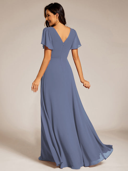 elegant-midi-length-ruffles-sleeves-chiffon-dresses-empire-waist-evening-dresses-with-belt-ee11981